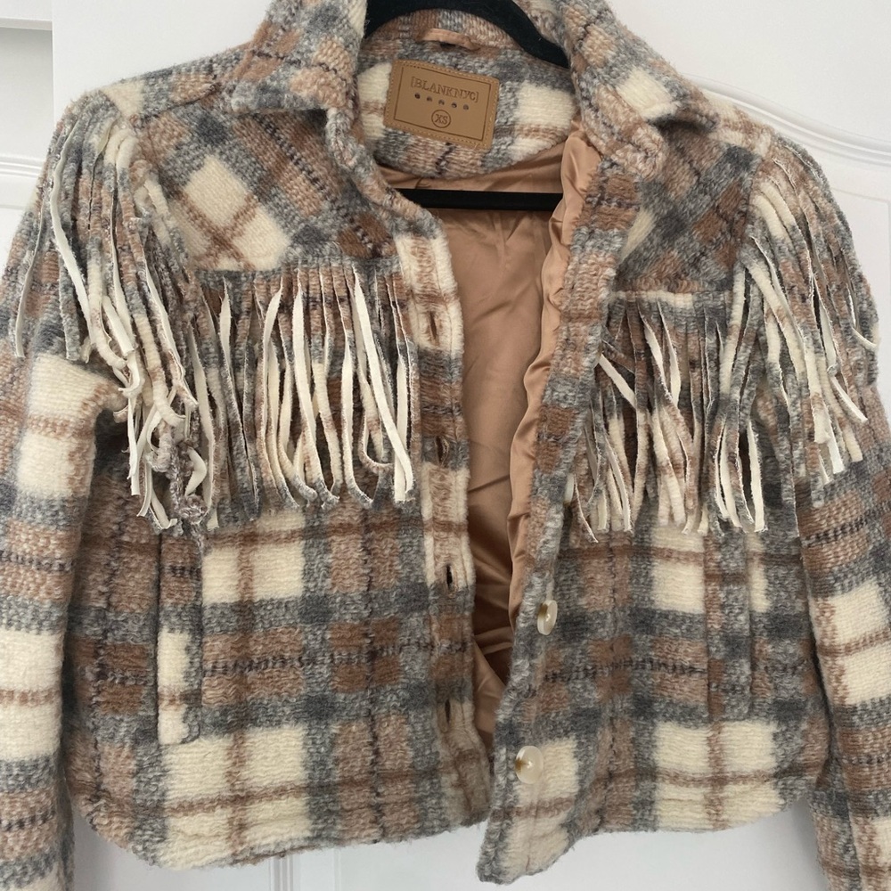 Blank NYC - Fringe shacket